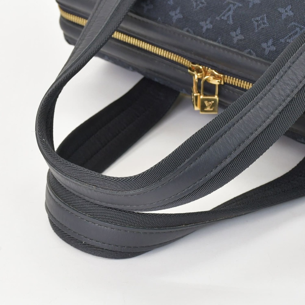 Louis Vuitton Monogram Blue Bag Navy Boston Josephine - Picture 9 of 9